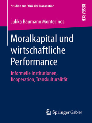cover image of Moralkapital und wirtschaftliche Performance
